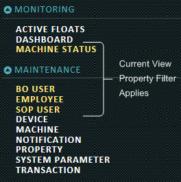 Property Filter Sections