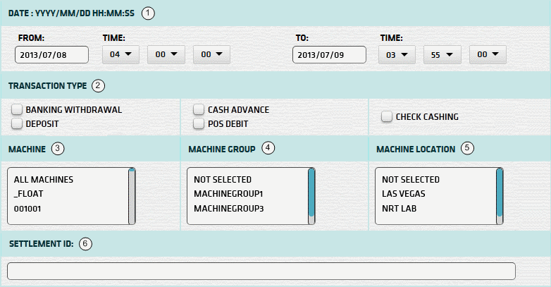 Bank Transaction By Host Date Report