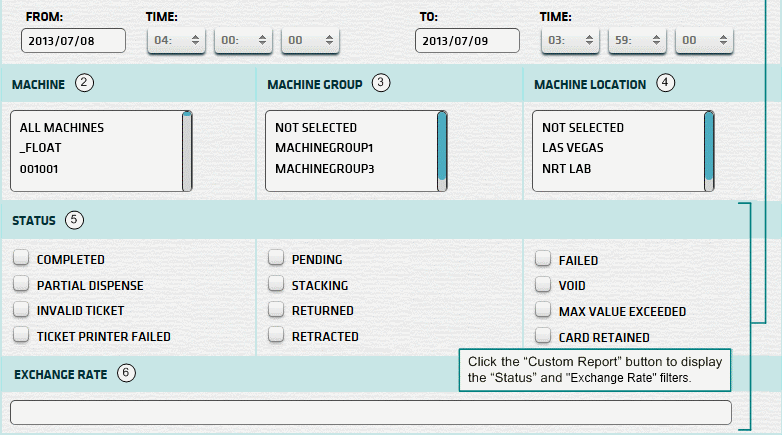 Currency Exchange Summary Report