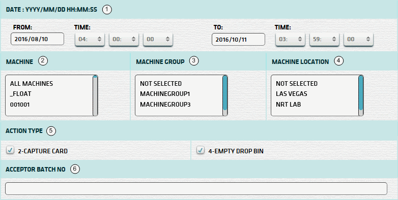 Card Reader (Detailed) Report