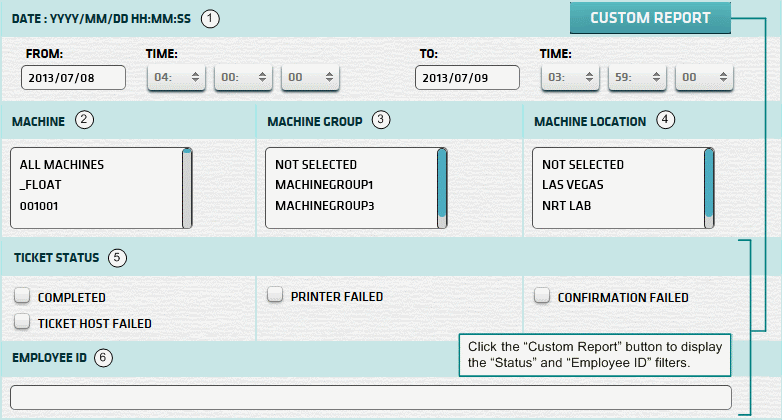 Jackpot Printed Tickets Report