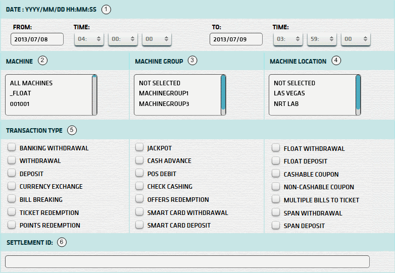 System Transaction Count Report