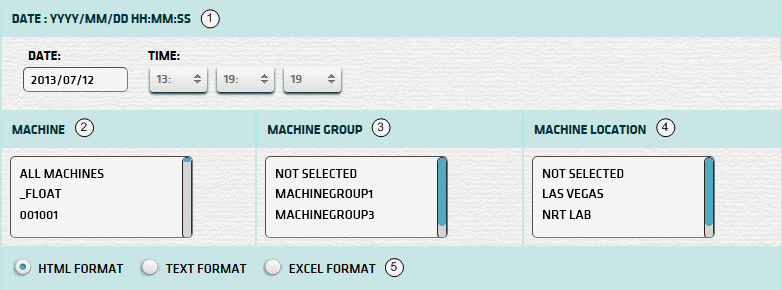 Cash On Hand (Quick Buffet) Report