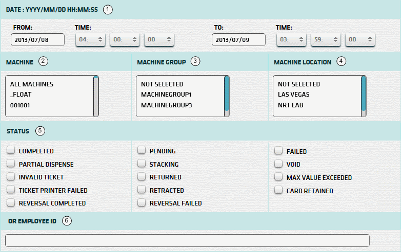 Ticket Payout Report