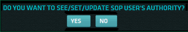 Set SOP User Authority